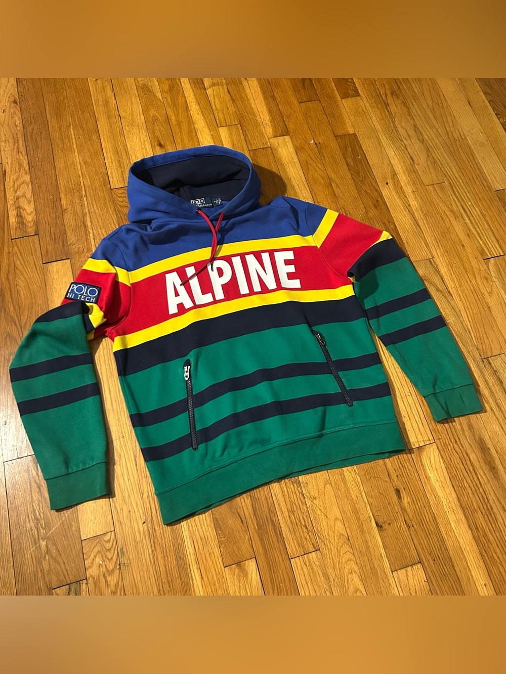 Polo Ralph Lauren ALPINE Colorblock Hoodie with Zipper Pockets